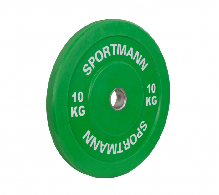 Disc Greutate Cauciuc SPORTMANN - 10 kg / 51 mm [2]
