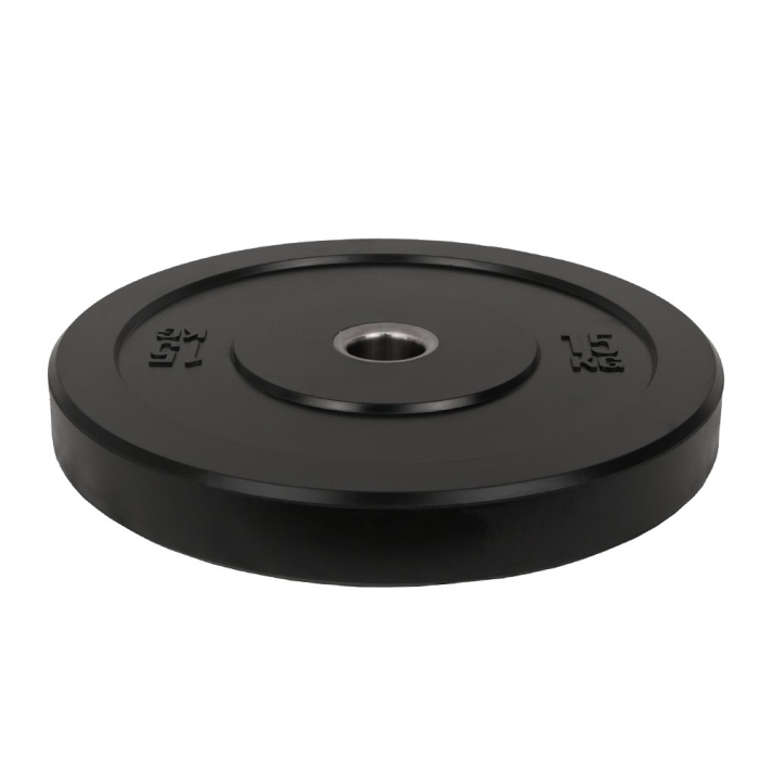 Disc Greutate Cauciuc SPORTMANN - 15 kg / 51 mm negru [3]