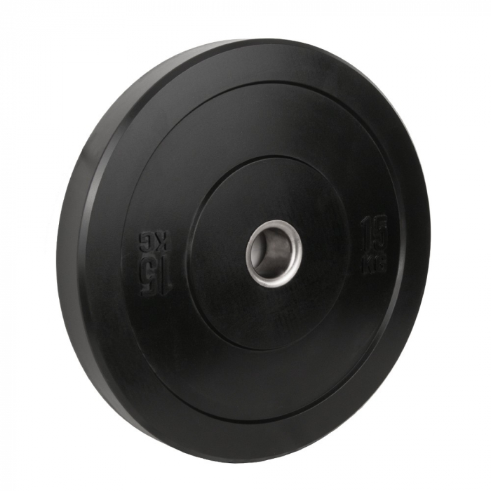 Disc Greutate Cauciuc SPORTMANN - 15 kg / 51 mm negru [2]