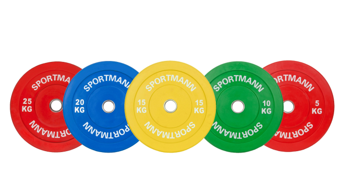 Disc Greutate Cauciuc SPORTMANN - 25 kg / 51 mm Rosu [3]