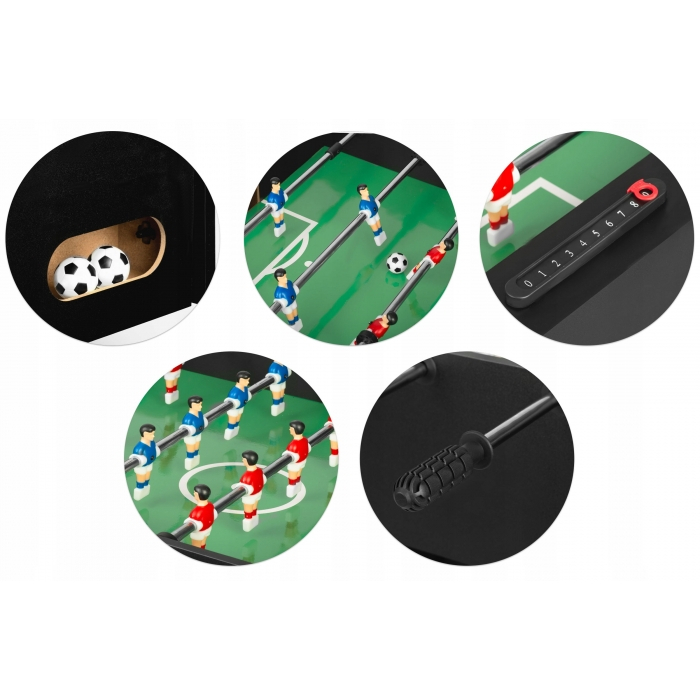 Fotbal de masa, 120 x 60 x 80 cm, Neo-Sport NS-803 - Negru [4]