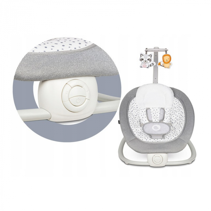 Fotoliu balansoar Lionelo cu vibratii Pascal Scandi 12 melodii linistitoare [13]