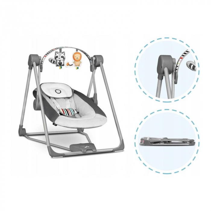 Fotoliu balansoar Lionelo Otto Cozy cu melodii [10]