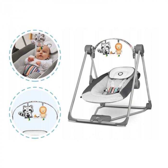 Fotoliu balansoar Lionelo Otto Cozy cu melodii [9]