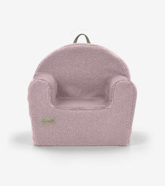 Fotoliu copii Klups Boucle Pink Pudra [3]