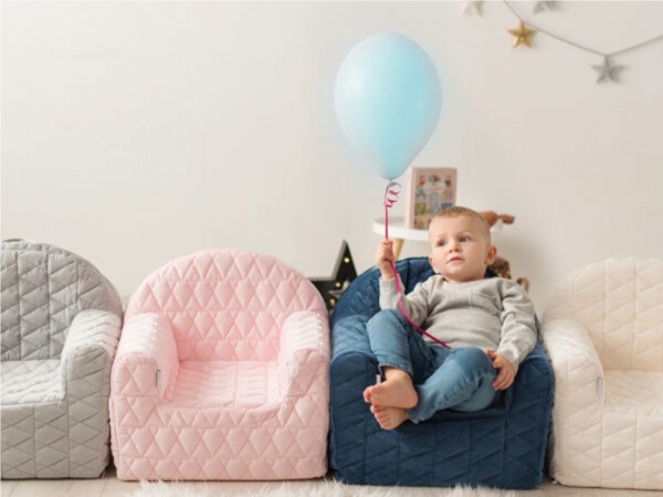 Fotoliu Copii Klups Velvet Albastru Marin V105 [4]