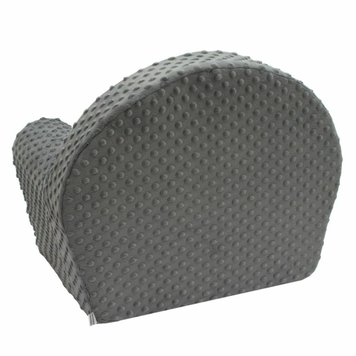 Fotoliu din burete, New Baby, cute Family, pentru copii, din tesatura minky, 9 luni - 5 ani, cu Husa detasabila, Gray [5]