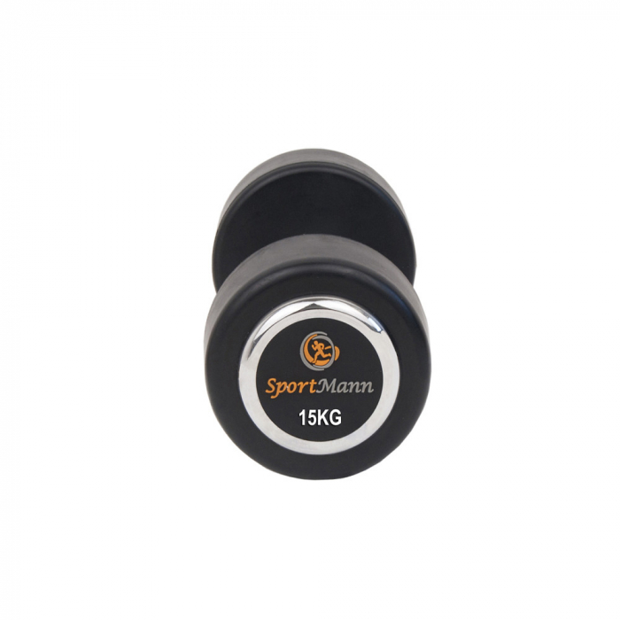 Gantera cauciucata DELUXE Sportmann 15kg [2]
