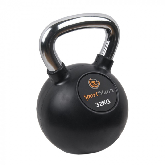 Gantera Kettlebell cauciucata 32kg Sportmann [2]