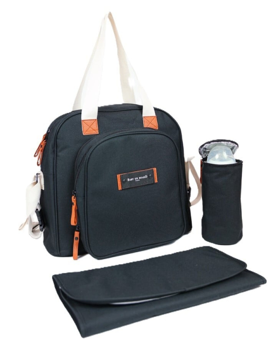 Geanta de infasat Baby On Board Square Duo Black [9]