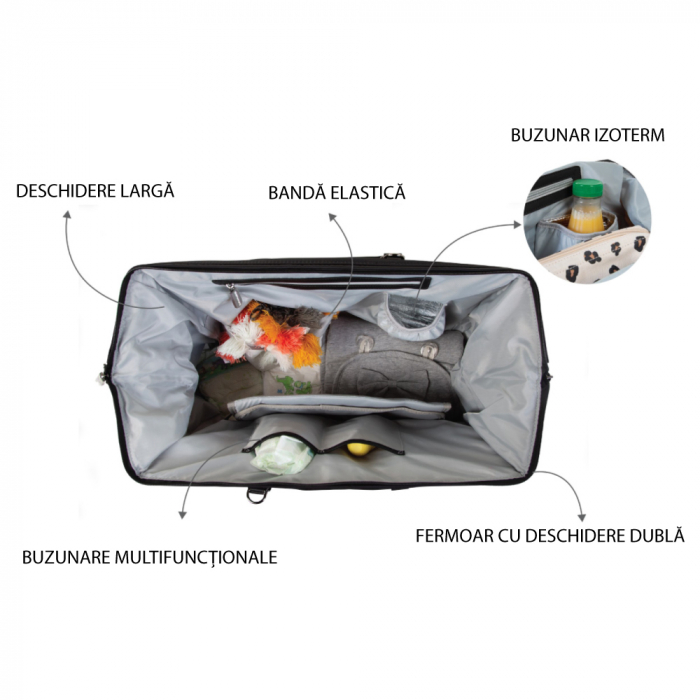 Geanta de infasat Childhome Daddy Bag Negru [4]