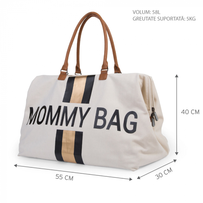 Geanta de infasat Childhome Mommy Bag Ivoire [7]