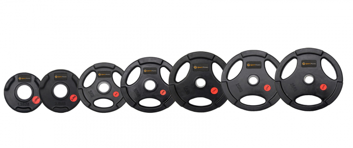 Greutate cauciucata cu maner 15kg/51mm - Sportmann [3]