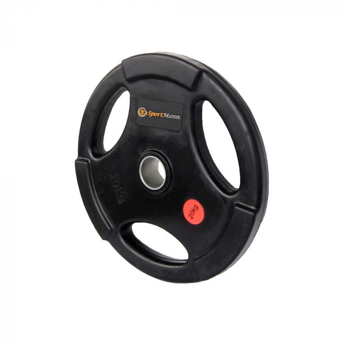 Greutate cauciucata cu maner 20kg/51mm - Sportmann [2]
