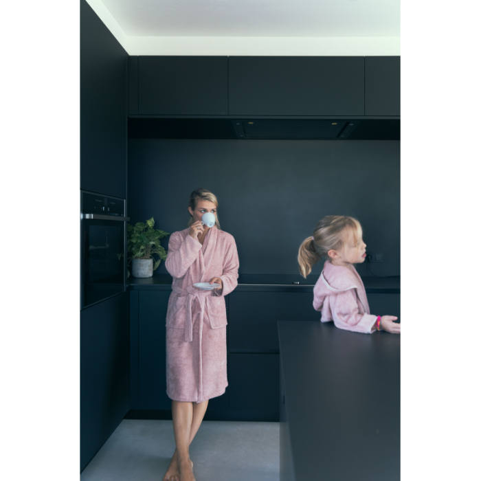 Halat de Baie Frotir din Bambus pentru Adulti M Misty Rose [2]