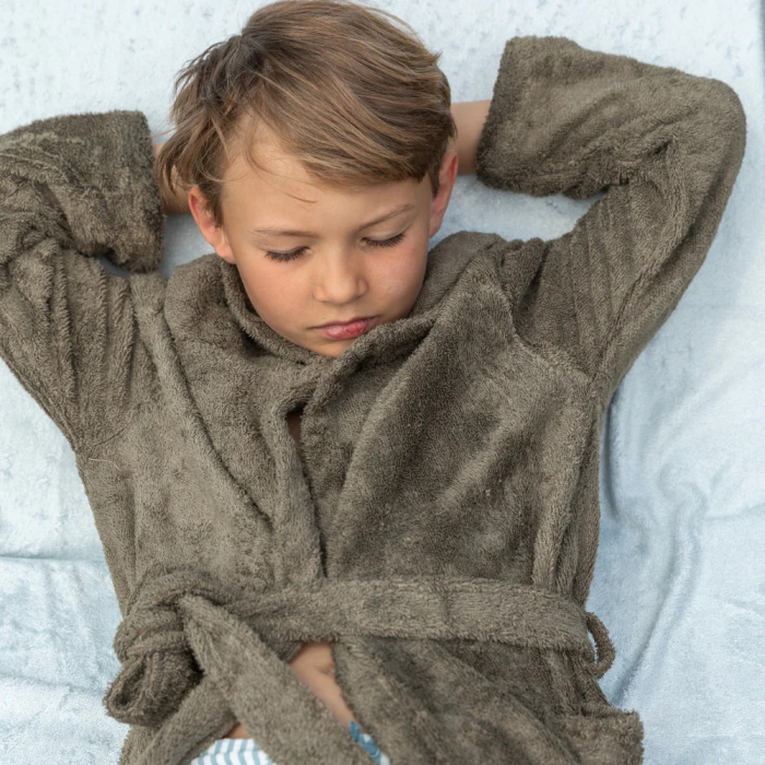 Halat de Baie Frotir din Bambus pentru Copii 4-6 ani Jungle Green [2]