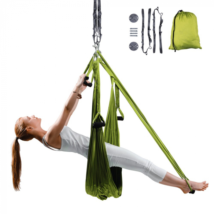 Hamac aero yoga inSPORTline Hemmock-verde [3]