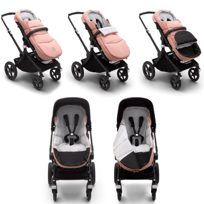 Husa de picioare universala carucior Bugaboo Evening Pink [7]
