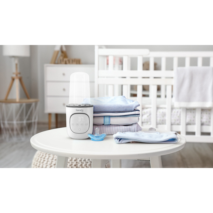 Incalzitor biberoane, Lionelo, ThermUp 2.0, 5 in 1, Sterilizare, Dezghetare, Incalzire rapida, 200 W, Fara BPA, Alb [16]
