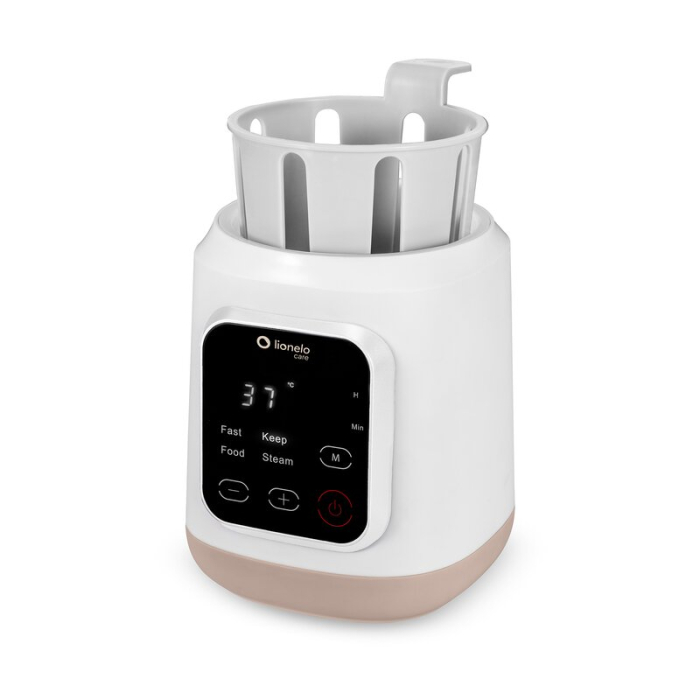 Incalzitor biberoane, Lionelo, ThermUp 3.0, 6 in 1, Incalzire, Decongelare, Sterilizare, Mentinerea temperaturii, 400 W, 35-100°C, Panou de comanda tactil, Fara BPA, Oprire automata, Placa de incalzir [9]