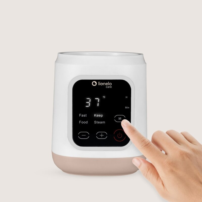 Incalzitor biberoane, Lionelo, ThermUp 3.0, 6 in 1, Incalzire, Decongelare, Sterilizare, Mentinerea temperaturii, 400 W, 35-100°C, Panou de comanda tactil, Fara BPA, Oprire automata, Placa de incalzir [13]