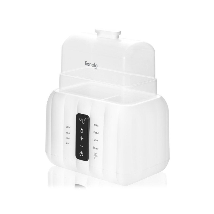Incalzitor biberoane, Lionelo, ThermUp Duo, 6 moduri de operare pentru 2 biberoane simultan, fara BPA, Alb [4]