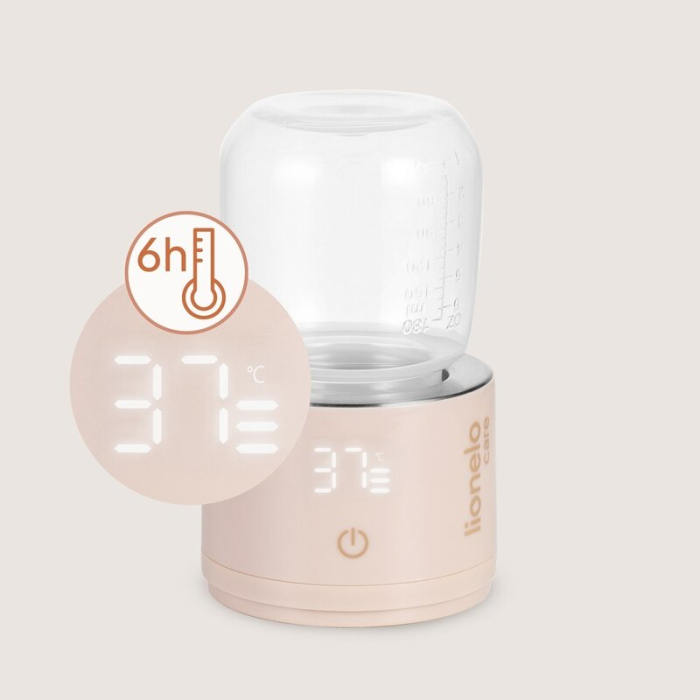 Incalzitor portabil, Lionelo, ThermUp Swift, Portabil, Incalzire in 3 minute, Mentinerea temperaturii, 60 W, USB-C, 4 setari de temperatura: 37-50°C, Recipient 180 ml inclus, Rose Gold [10]