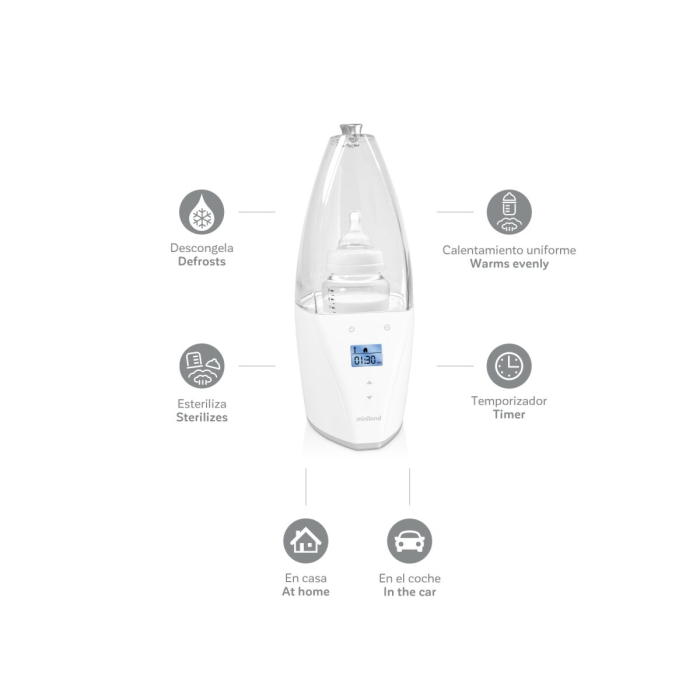 Incalzitor si Sterilizator Casa si Auto Miniland Warmy Advanced Silver [4]