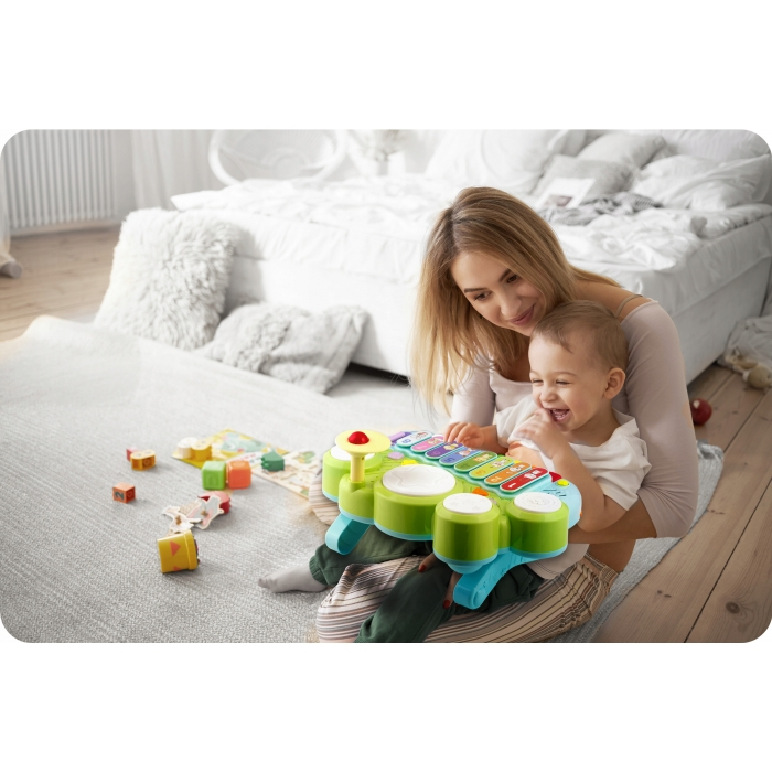 Jucarie educativa cu xilofon, pian, tobe si lumini Ricokids RK-751 [3]