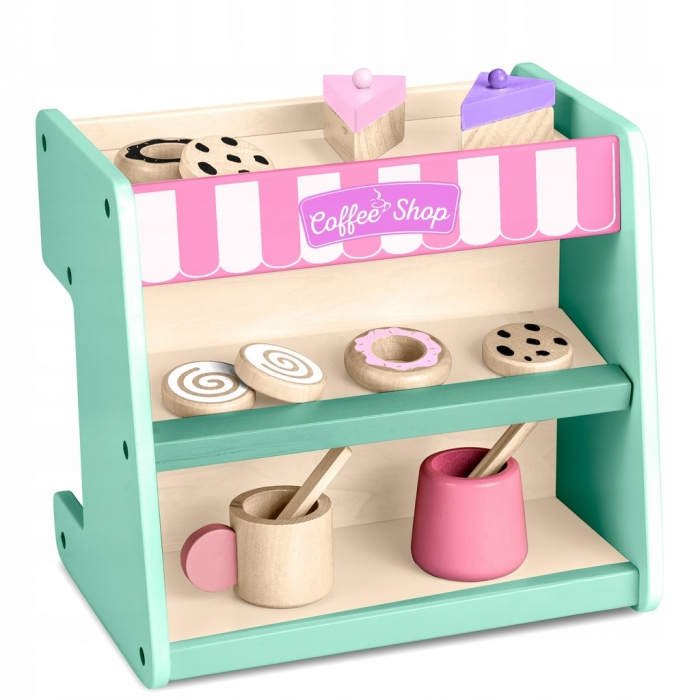 Jucarie interactiva din lemn, coffee shop, Ricokids 785100 - Mint [2]