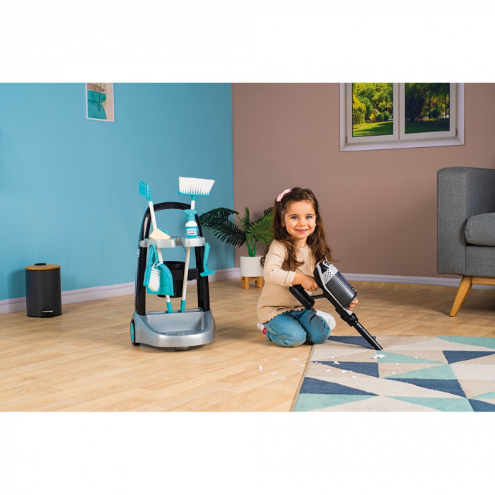 Jucarie Smoby Set curatenie cu troller si aspirator electronic Rowenta negru [8]