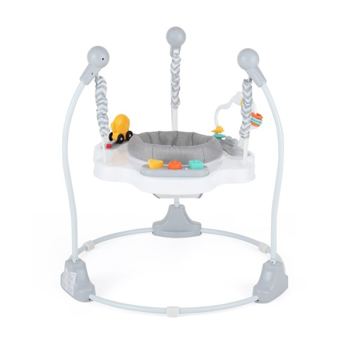 Jumper interactiv, Feedo, Pliabil, cu scaun rotativ 360 grade, cu panou de activitati, Pana la 25 kg,, 83x83x86 cm,6 luni+, Multicolor [3]