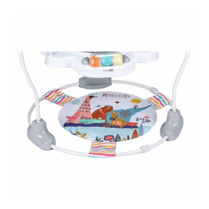 Jumper interactiv, FreeON, Jump&Play, Cu scaun rotativ la 360 grade, Reglabil pe inaltime, Cu melodii, lumini si jucarii, Conform cu standardul european de securitate EN 14036:2003, Multicolor [3]