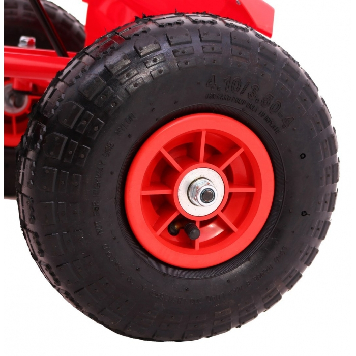 Kart cu pedale si roti gonflabile, varsta 3 ani+, 114x59x63 cm, Gokart CHAMPION - Rosu [9]