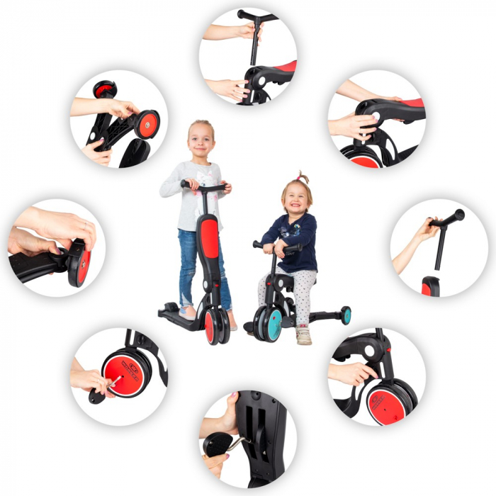 Tricicleta multifunctional pentru copii 5-in-1 WORKER Finfo [14]