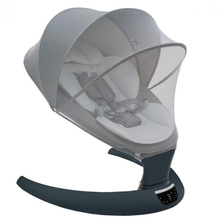 Leagan electric multifunctional pentru bebelusi AppeKids - I-Size - Powder Grey [2]