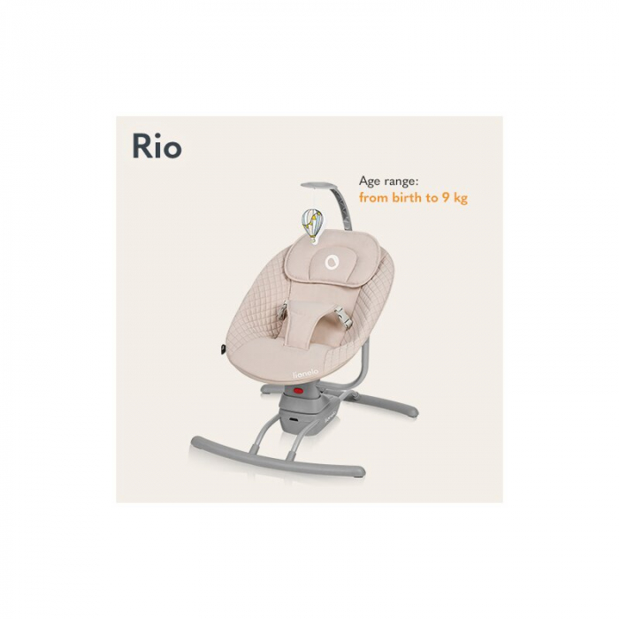 Leagan Lionelo Rio electric cu 3 viteze de leganare, melodii si telecomanda [11]