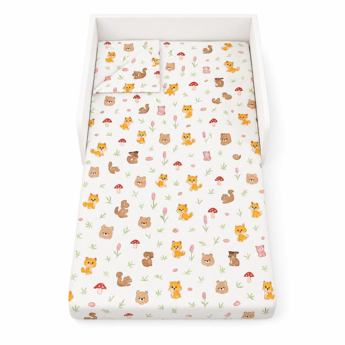 Lenjerie in 3 piese Forest pentru pat copii 0-5 ani compatibila cu saltea 120x60 cm [2]