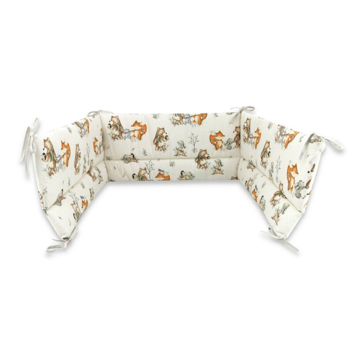 Lenjerie patut cu 5 piese, MimiNu, pentru patut 120x60 cm, cu pilota si perna, din bumbac, Time for fun [6]