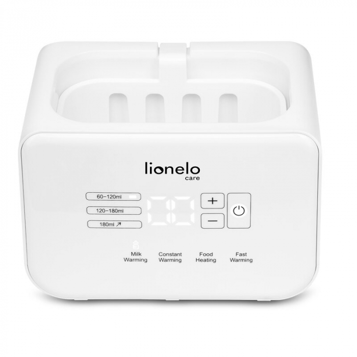 Lionelo - Incalzitor biberoane ThermUp Double, 2 biberoane, 3 - 5 min, Temperatura constanta pana la 24 h, Sterilizare, Dezghetare, Fara BPA, Alb [7]