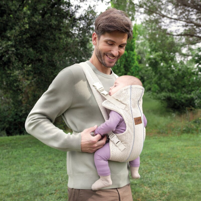 Marsupiu bebe, Jane, Dual Air, Ergonomic, De la nastere pana la 15 Kg, Conform cu EN 13209-2: 2015, Sand [2]