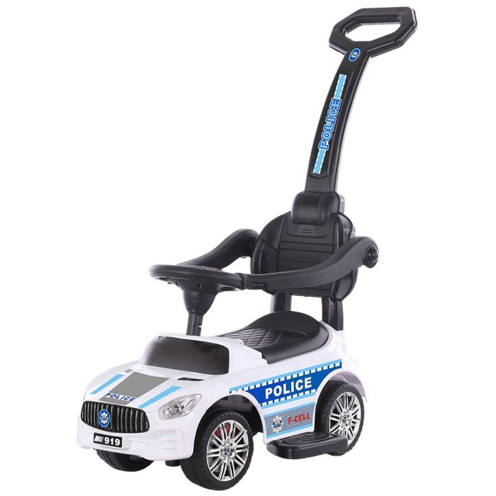 Masinuta de impins Chipolino Police white cu maner [1]