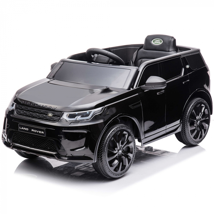 Masinuta electrica Chipolino SUV Land Rover Discovery cu scaun din piele si roti EVA black [13]
