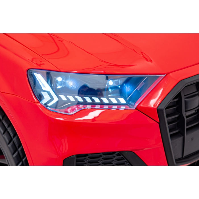 Masinuta electrica cu telecomanda AUDI Q7 NEW LIFT, roti EVA, scaun tapitat, 117x67x54 cm, putere 70W - Rosu [13]