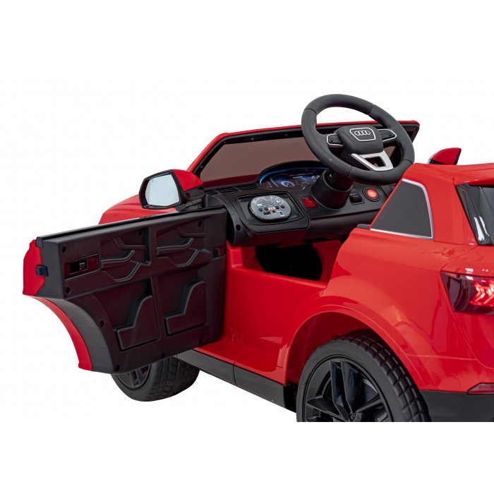 Masinuta electrica cu telecomanda AUDI Q7 NEW LIFT, roti EVA, scaun tapitat, 117x67x54 cm, putere 70W - Rosu [10]