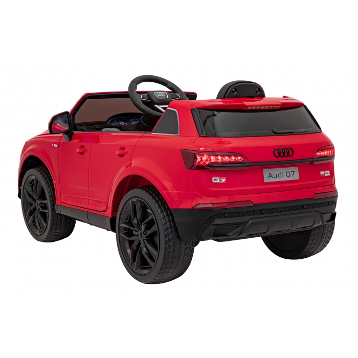 Masinuta electrica cu telecomanda AUDI Q7 NEW LIFT, roti EVA, scaun tapitat, 117x67x54 cm, putere 70W - Rosu [20]