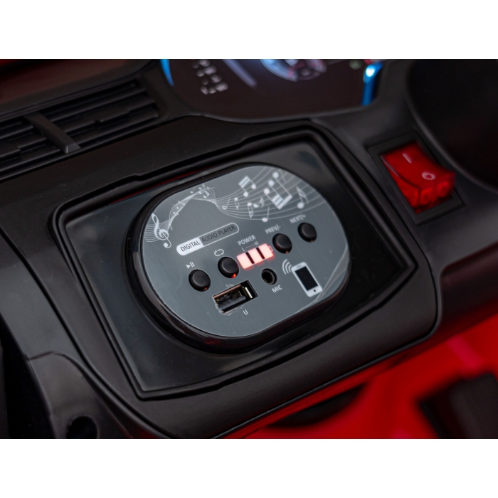 Masinuta electrica cu telecomanda AUDI Q7 NEW LIFT, roti EVA, scaun tapitat, 117x67x54 cm, putere 70W - Rosu [15]