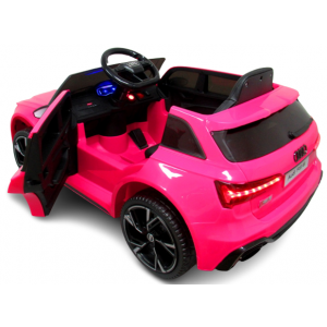 Masinuta electrica cu telecomanda Audi RS6 R-Sport - Roz [4]
