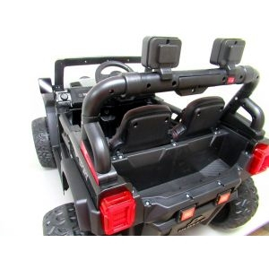 Masinuta electrica cu telecomanda Auto X16, 110x70x68 cm, varsta 1-5 ani, roti EVA, scaun din piele ECO, putere 90W, R-Sport - Negru [4]