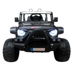 Masinuta electrica cu telecomanda Auto X16, 110x70x68 cm, varsta 1-5 ani, roti EVA, scaun din piele ECO, putere 90W, R-Sport - Negru [2]